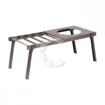 Решетка костровая усиленная 66*30*26 см с подставкой под казан в чехле, Следопыт 