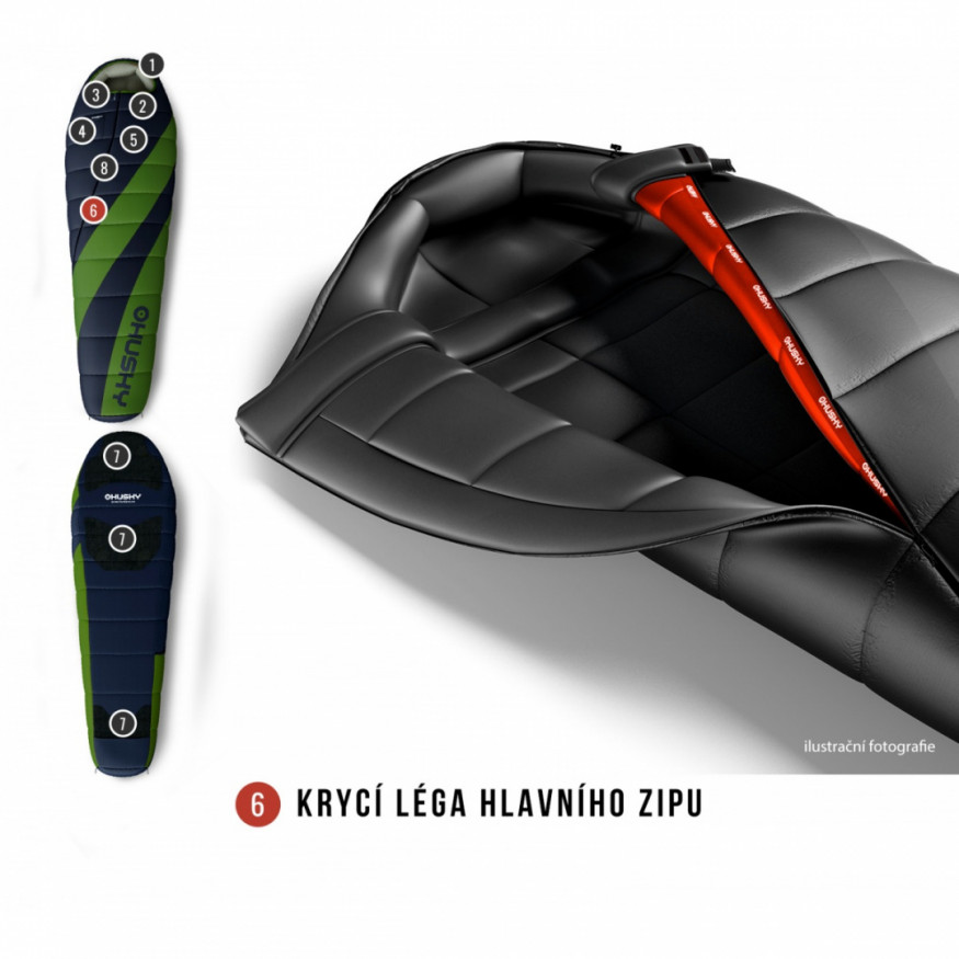 Спальный мешок ESPACE -6С, 210х85, InsuFil, левый