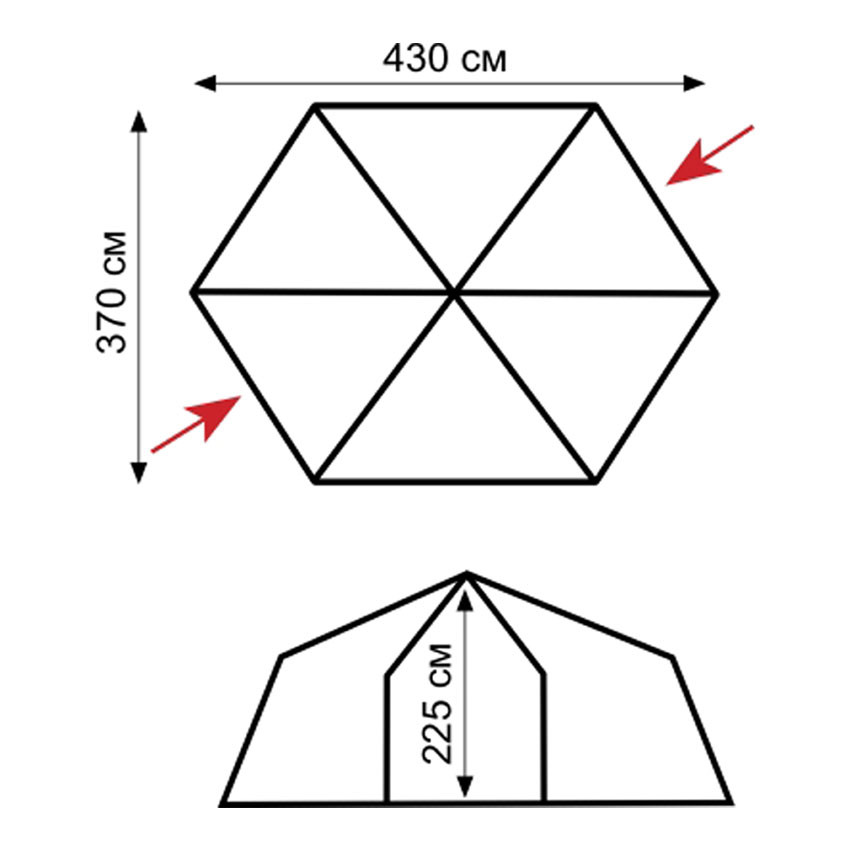 Палатка-шатер Mosquito blue, Tramp