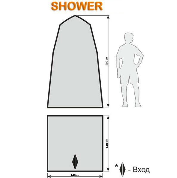 Походный душ и туалет Shower, Maverick